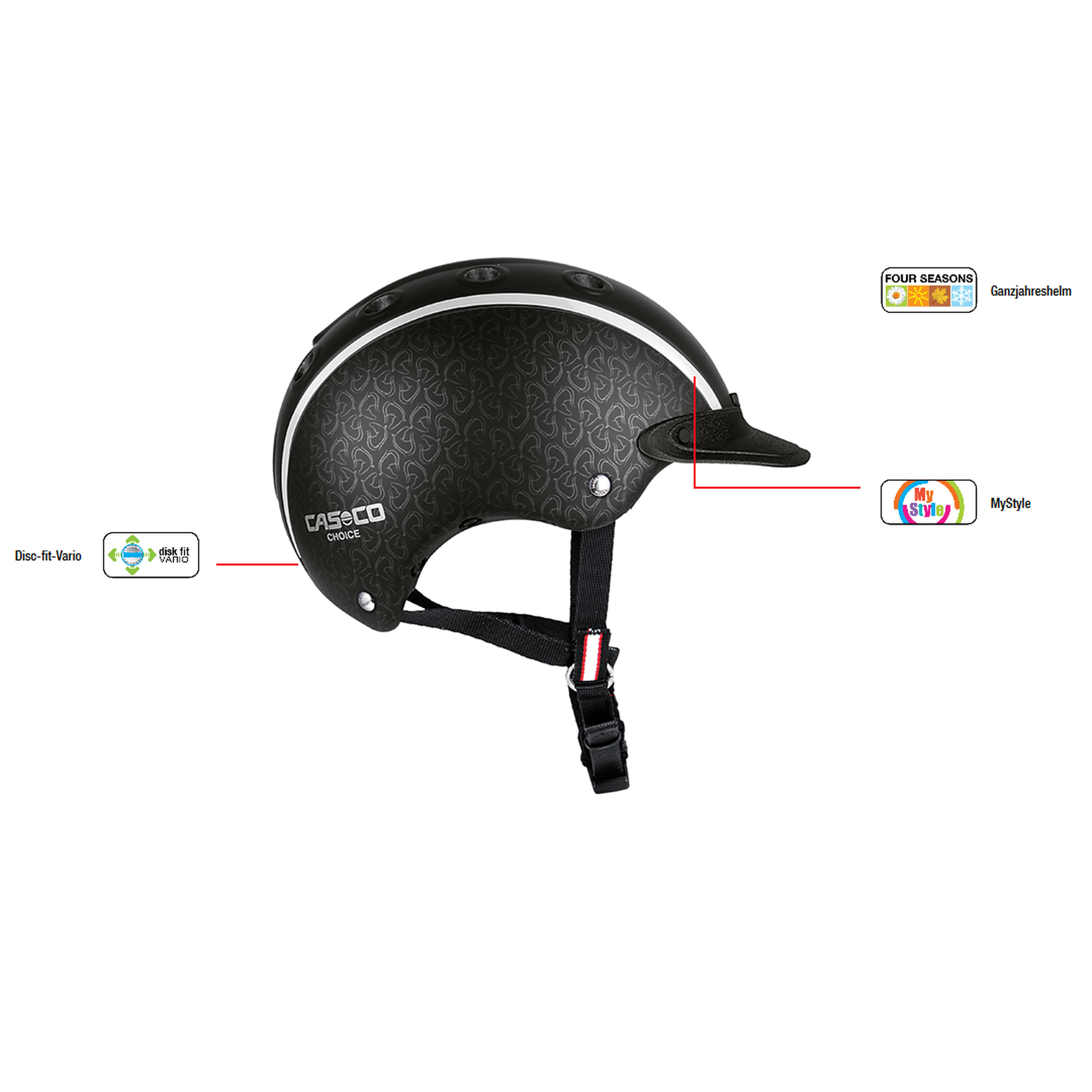 Casco Kinderreithelm schwarzGröße 52-56, 93,00 €