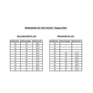 USG Happy Ride Reitstiefel synthetik Stiefel schwarz 42-N