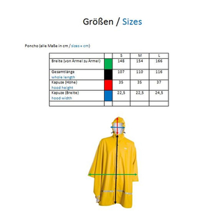 OWNEY Hundehalter Regenmantel Poncho gelb Gr. M